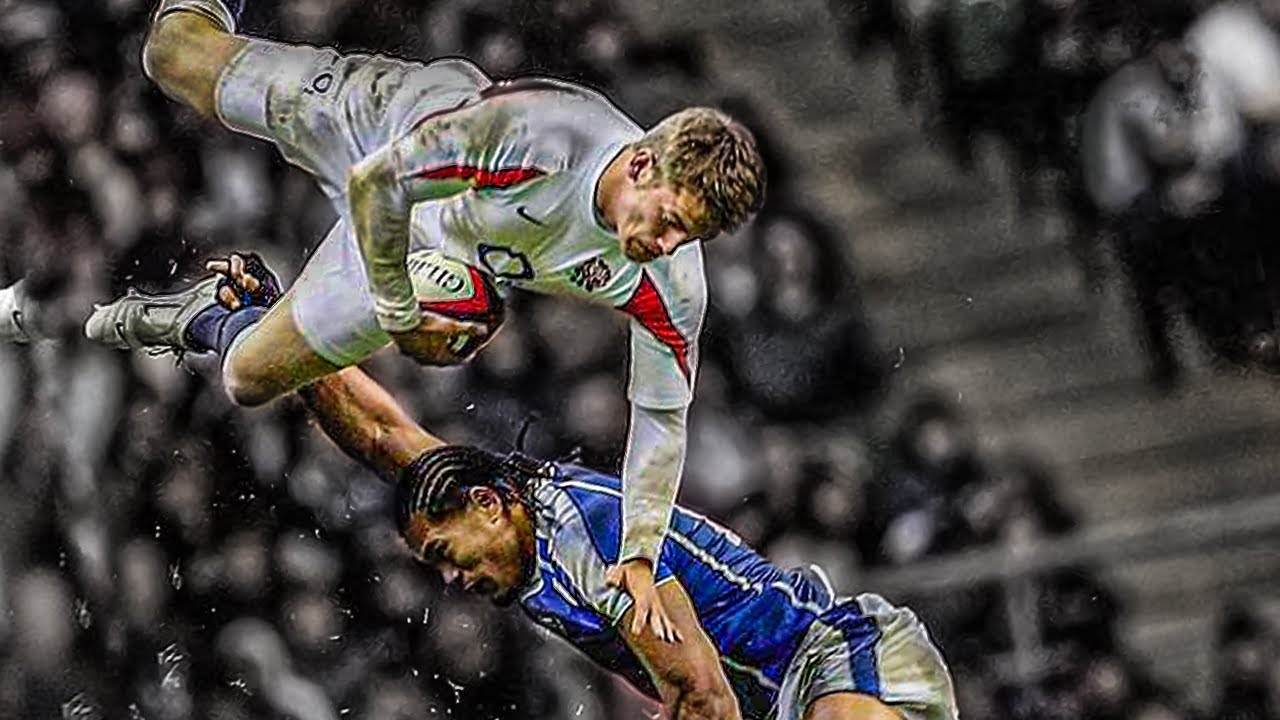 Massive Mid Air Collisions | Aerial Big Hits And Red Card Tackles