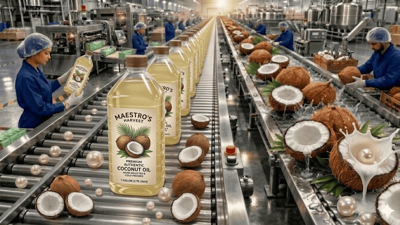 You WONT BELIEVE How They Make Coconut Oil!