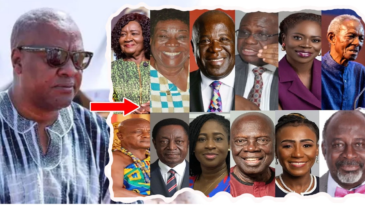 Sweet! As President John Mahama swears in Presidential Advisory Members on Ghana's Economy.