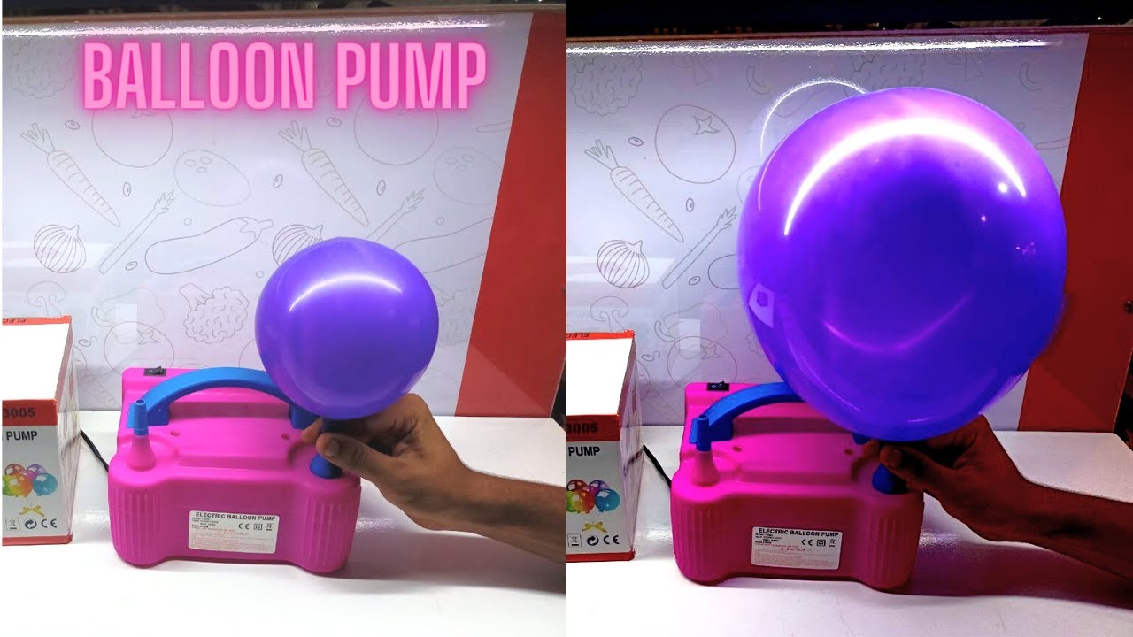 Portable Balloon pump machine (blue pink) 25-30 balloon per min.