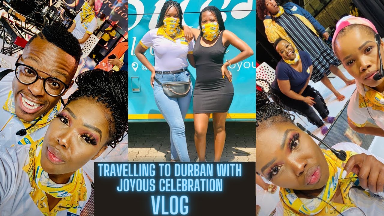 TRAVELLING TO DURBAN WITH MY JOYOUS CELEBRATION FAMILY VLOG | BUS RIDE,SOUND CHECK & OUTFIT FITTING