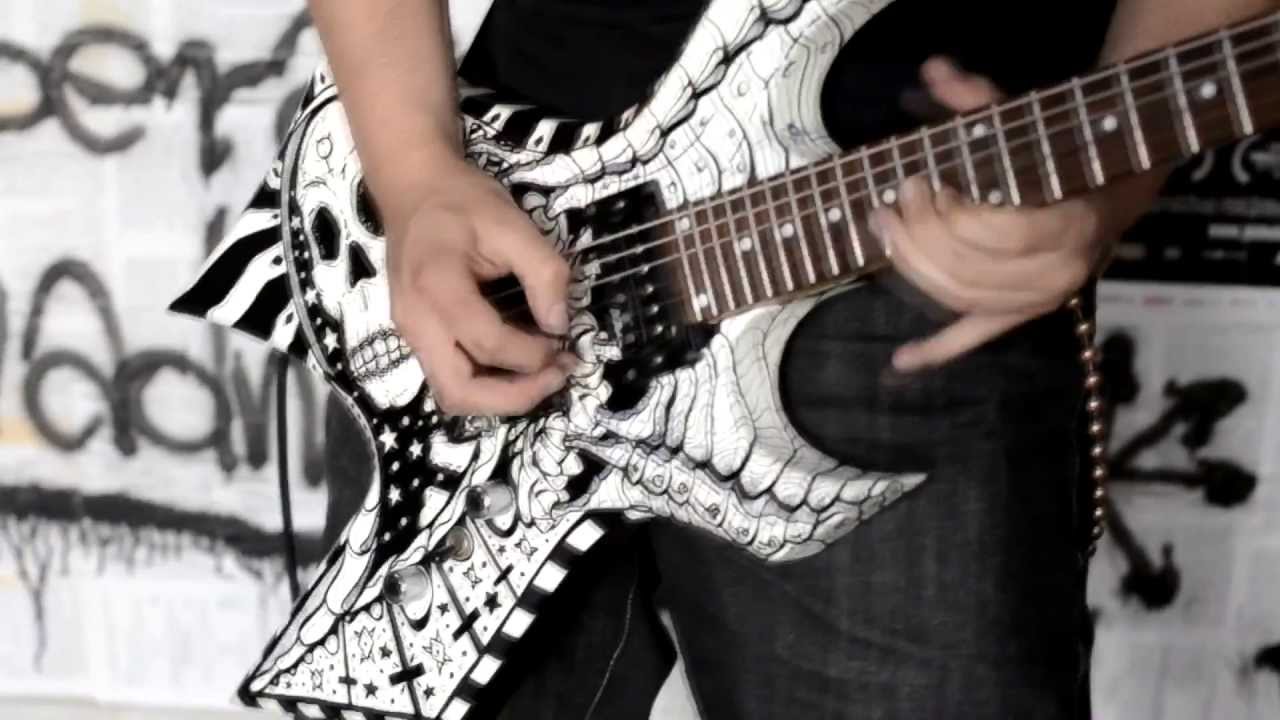 Custom BC Rich Warlock Guitar paint by Marcin Studziński (Pan Y.)