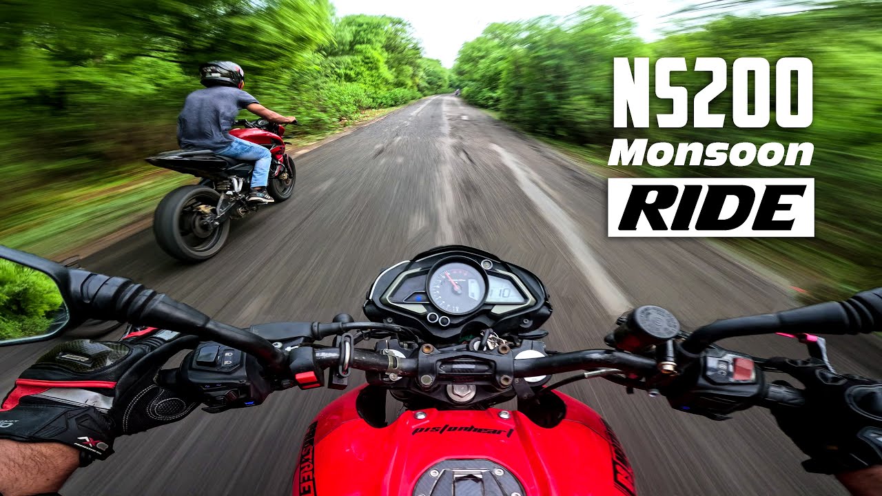 Ns200 Fastest Rain Ride to Neelkanth | 4K Motovlog