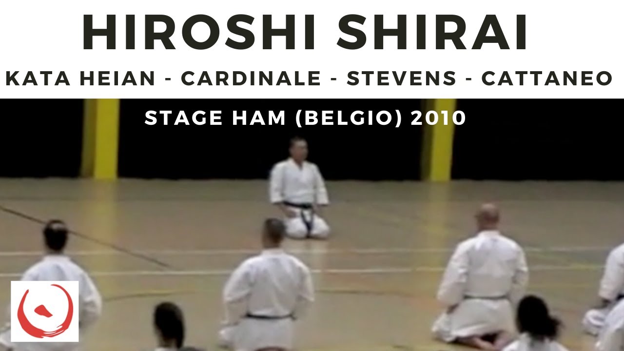 M° Hiroshi Shirai - Stage HAM (Belgio) 2010. Kata Heian eseguiti da Cardinale, Stevens, Cattaneo