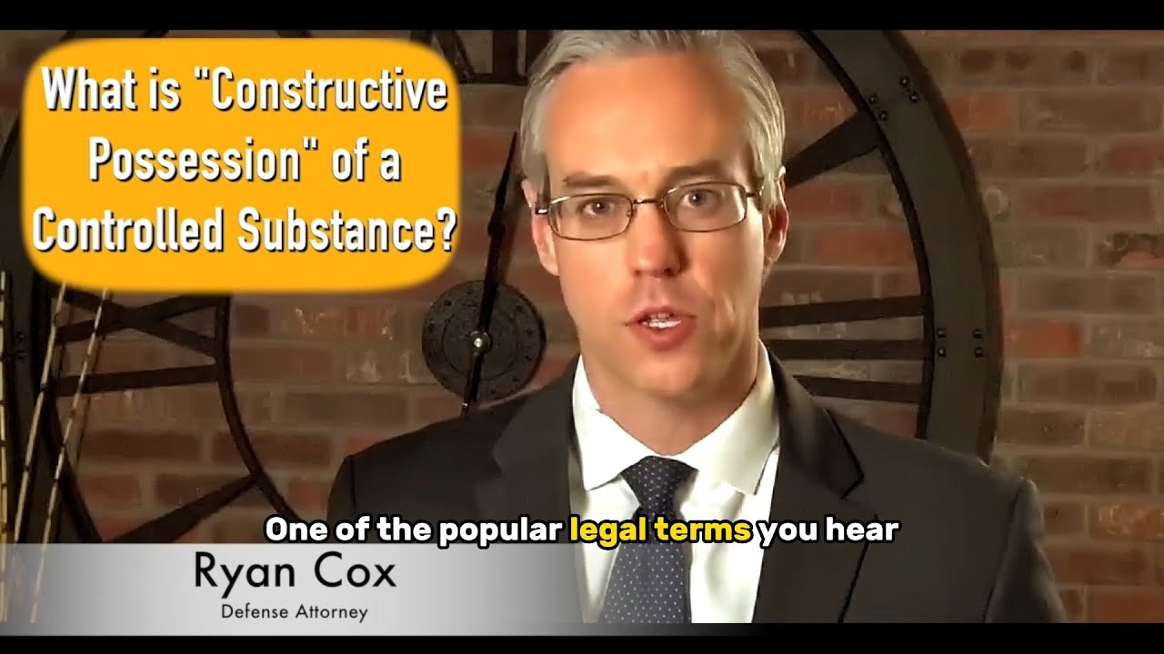 What is Constructive Possession of Drugs?