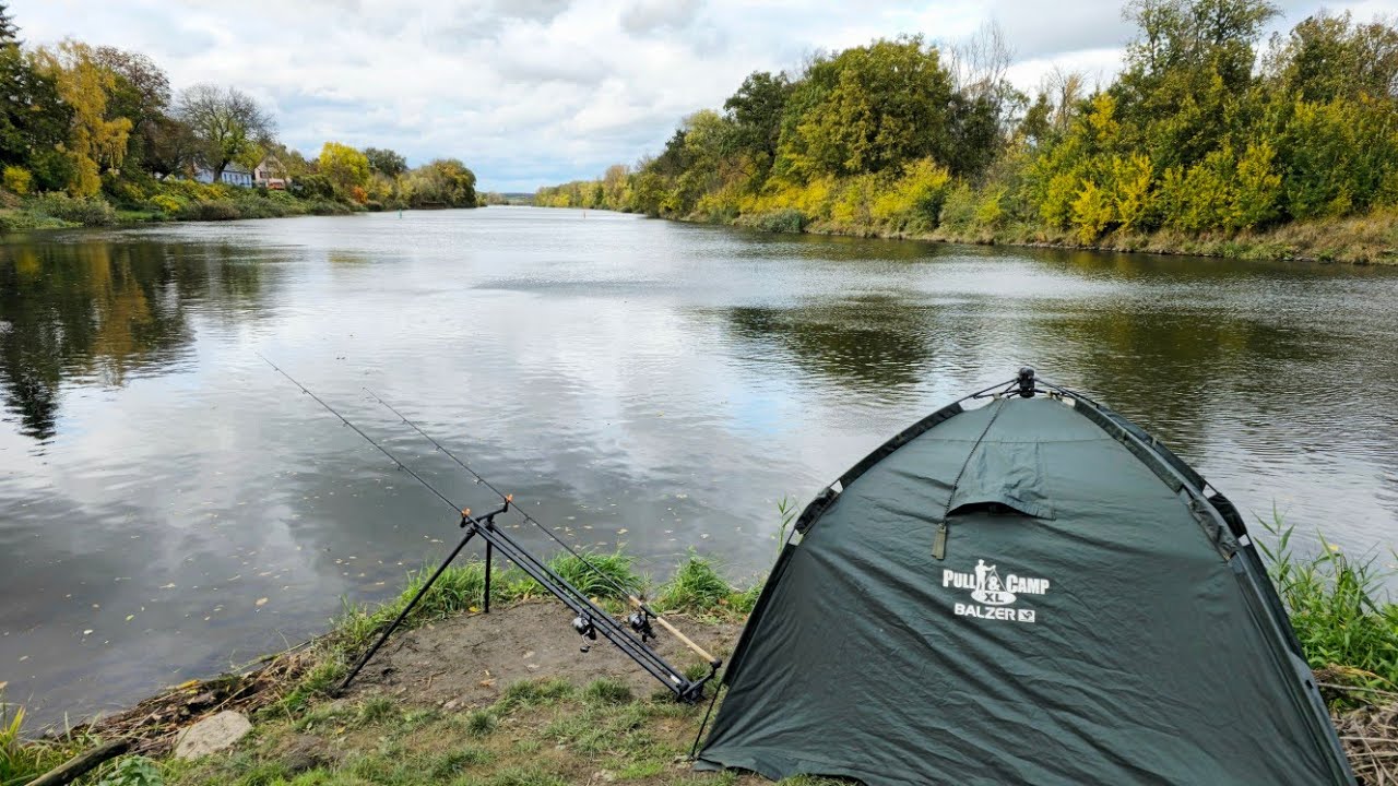 Angeln mit K&ouml;derfisch und Pose am Fluss!