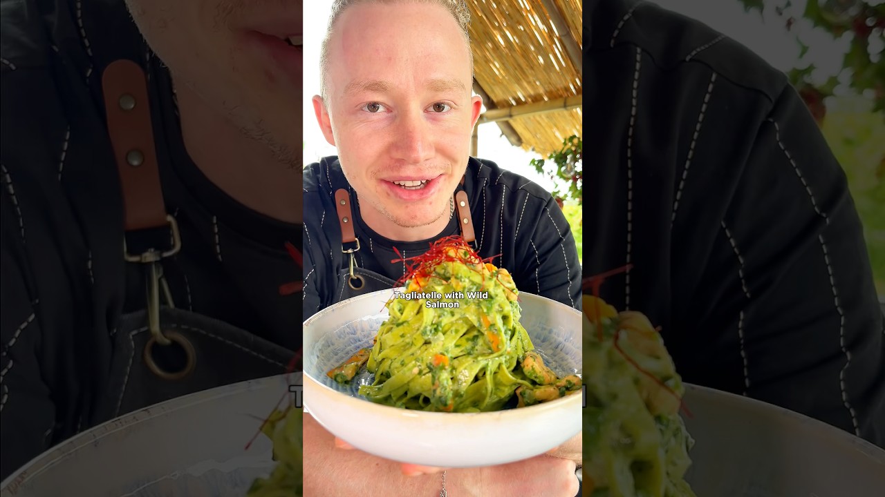 10 Minuten Mittagessen - Tagliatelle Wildlachs mit Spinat🐟🍝