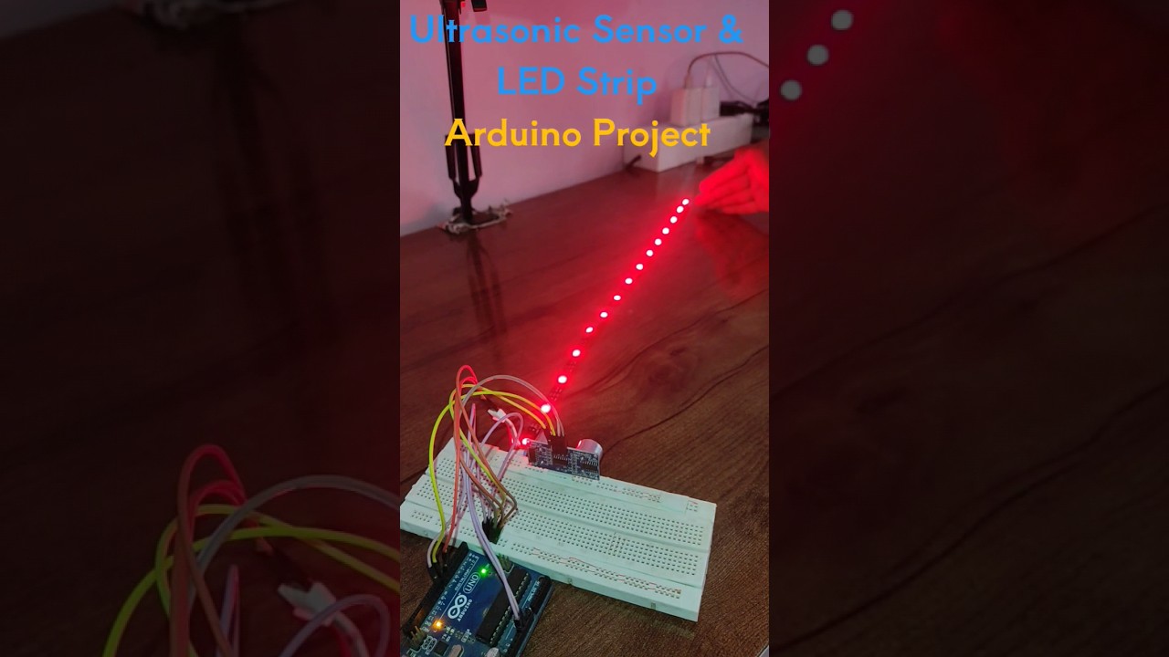 Making Magic with Easy Arduino Project using LED Strip and Ultrasonic Sensor&nbsp;#diy&nbsp;#arduino