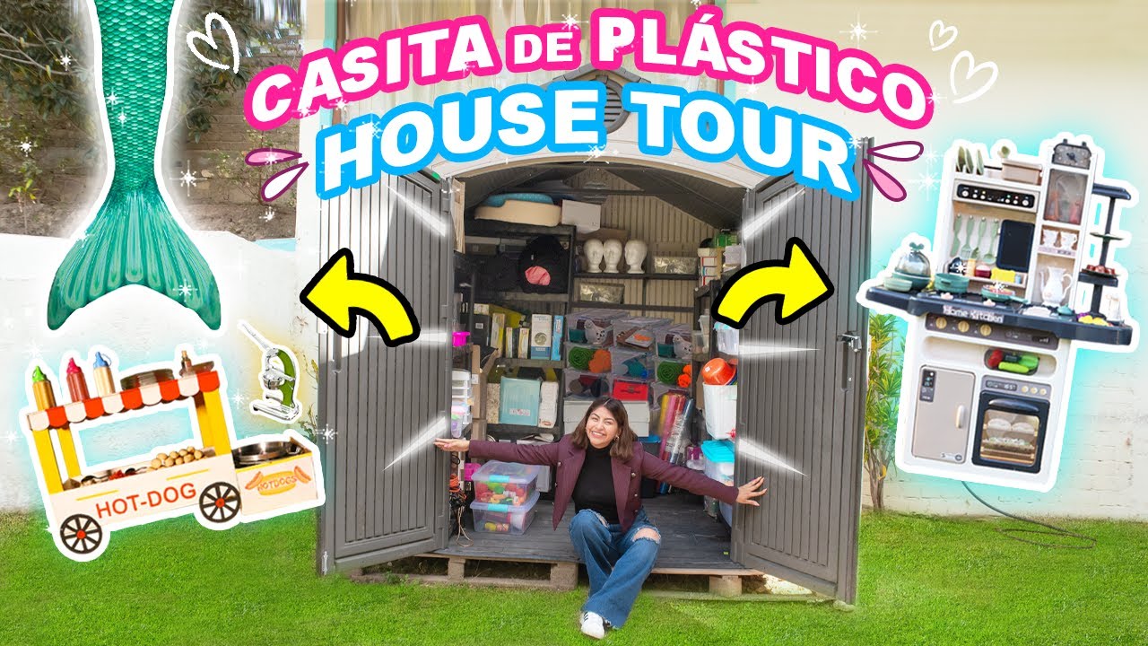 💕TODAS MIS COSITAS DEL CANAL VIVEN en LA CASITA DE PLÁSTICO 🏠⭐️ HOUSE TOUR🤫| Conny Merlin