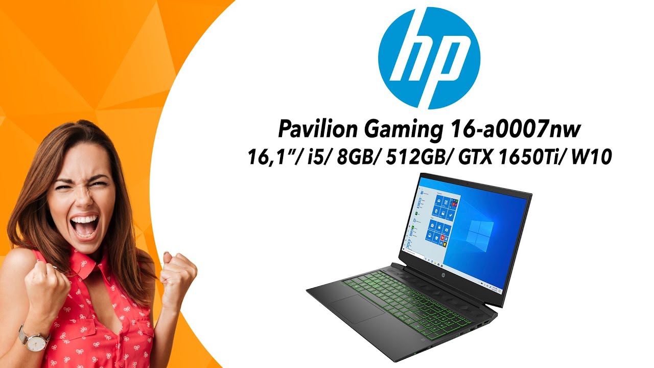 Laptop HP Pavilion Gaming 16-a0007nw 16,1