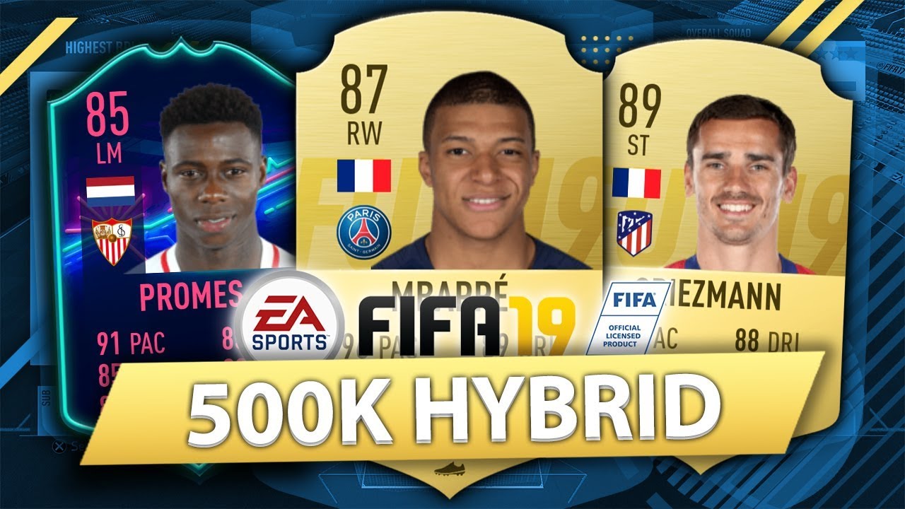 INSANE 500K HYBRID w/ OTW PROMES! FIFA 19 SQUAD BUILDER