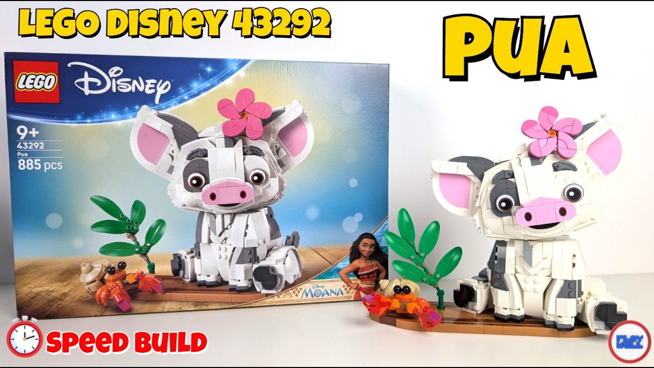 Building the new LEGO Disney 43292 Pua (Moana)