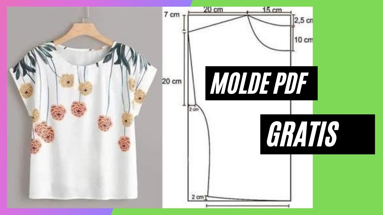 🌸BLUSA MANGA KIMONO (Patr&oacute;n PDF GRATIS!! )🌸