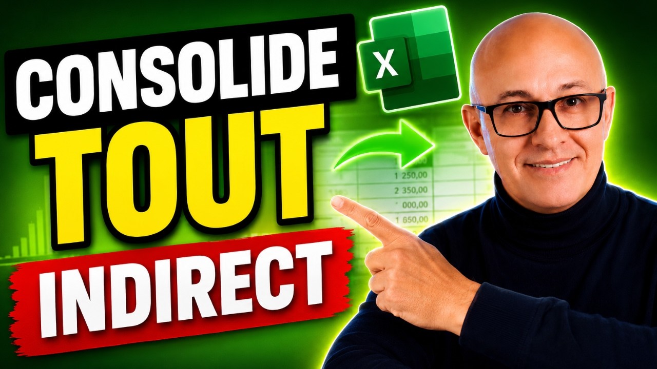 Excel | Ligne + Indirect = Consolidation Ultime ! 🚀