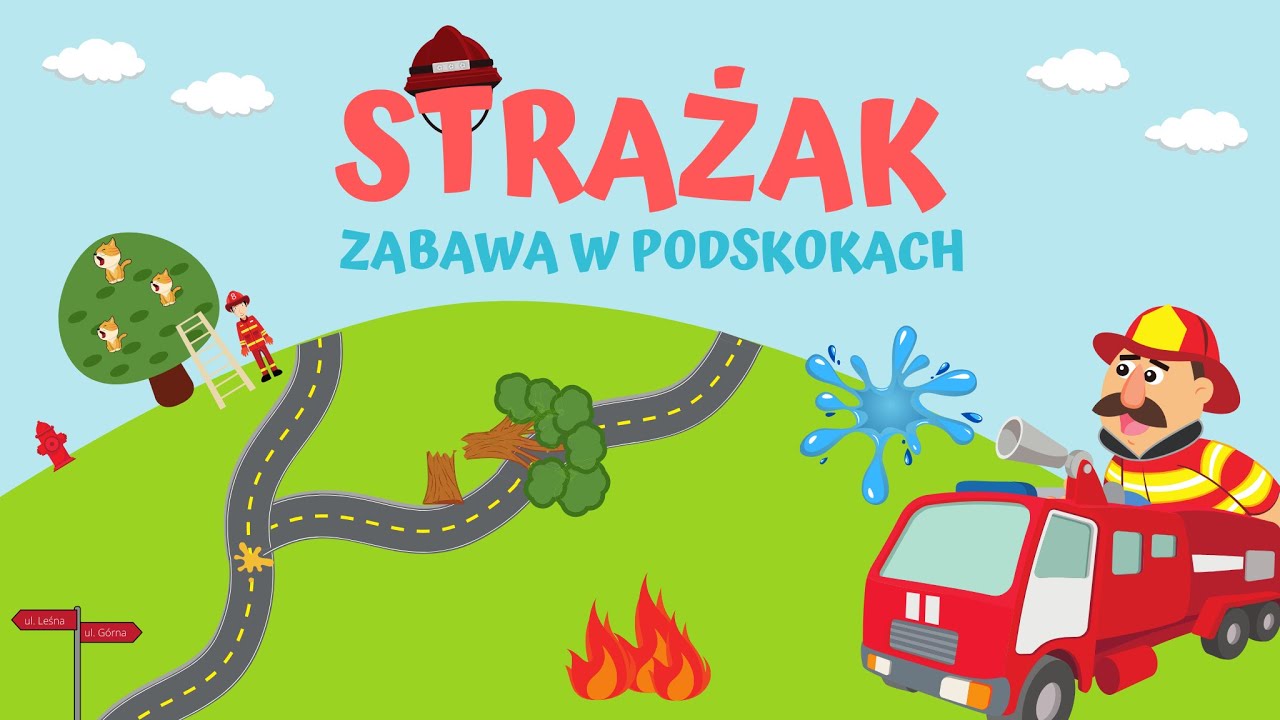STRAŻAK - Zabawa W PODSKOKACH  |  RYTMICZNO-RUCHOWA