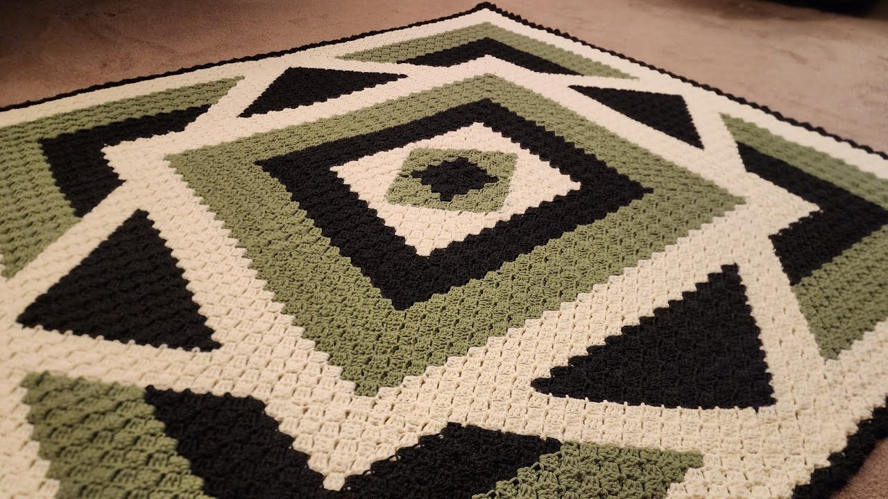 Part 5 - The C2C Kaleidoscope Blanket - Crochet Tutorial! (5th Tier - triangles within triangles)