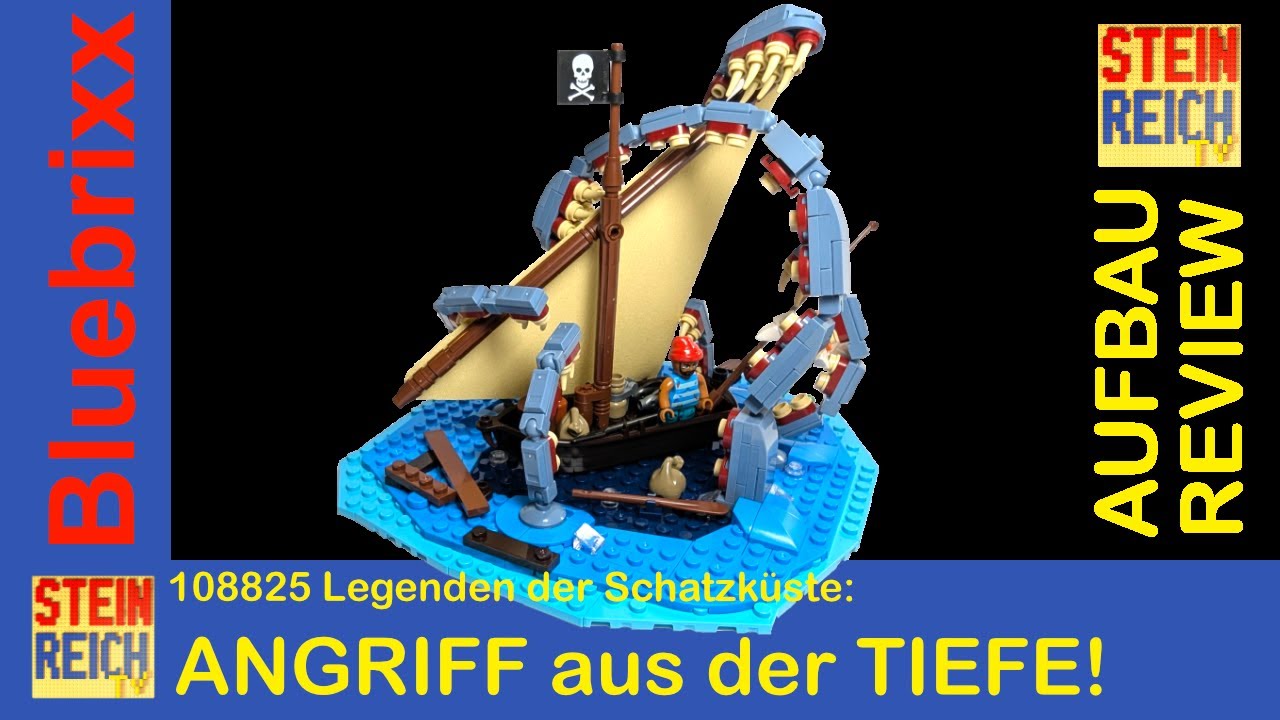 Das MONSTER taucht auf! Bluebrixx 108825 Legenden der Schatzküste Angriff aus der Tiefe Aufbau+Fazit