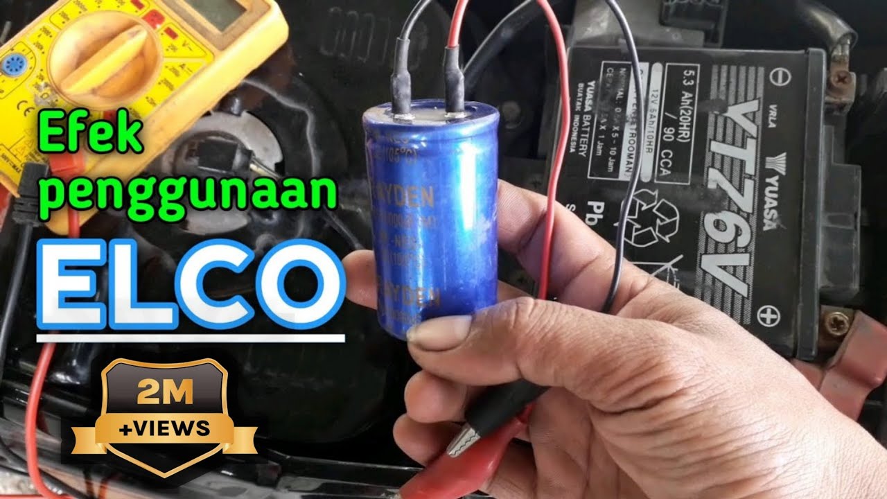 Efek pasang elco di aki motor #KakexChannel