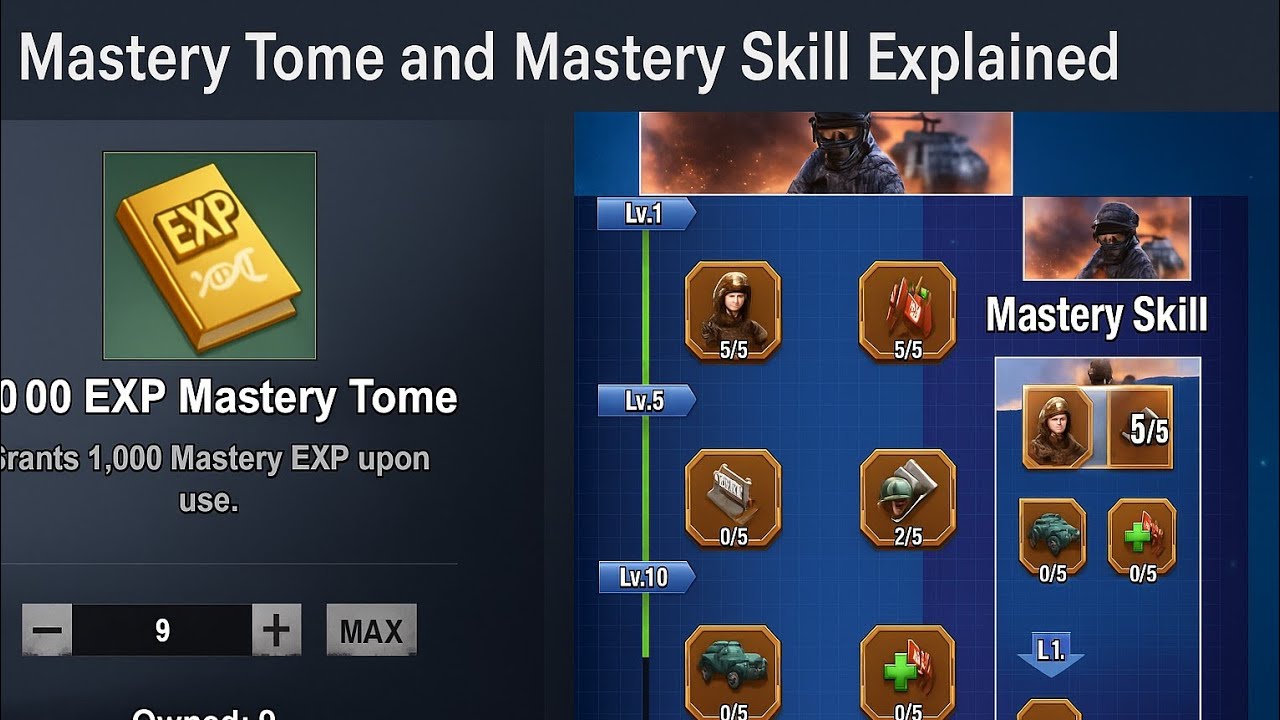 Mastery Tome and Mastery Skill Explained in Last Z: Survival Shooter