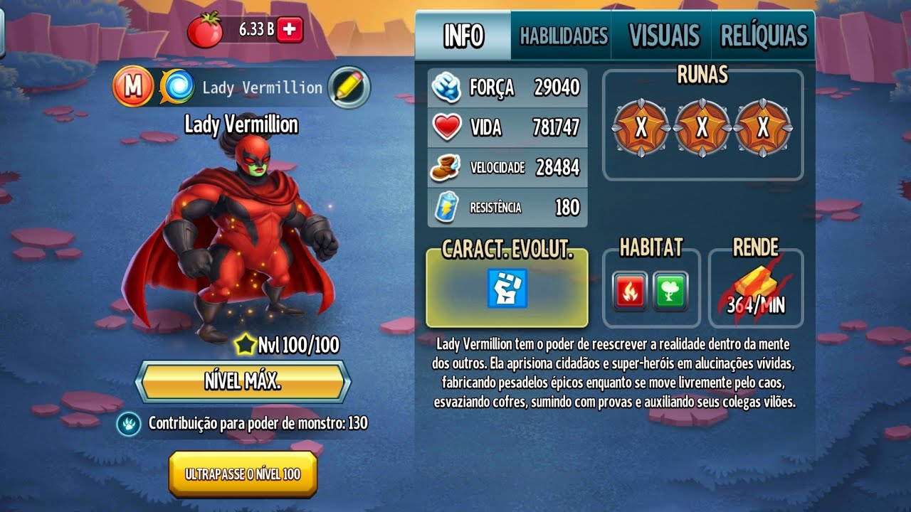 TANQUE DE PVP INTERESSANTE!! REVIEW E TESTE DA LADY VERMILLION LV 100 - MONSTER LEGENDS 