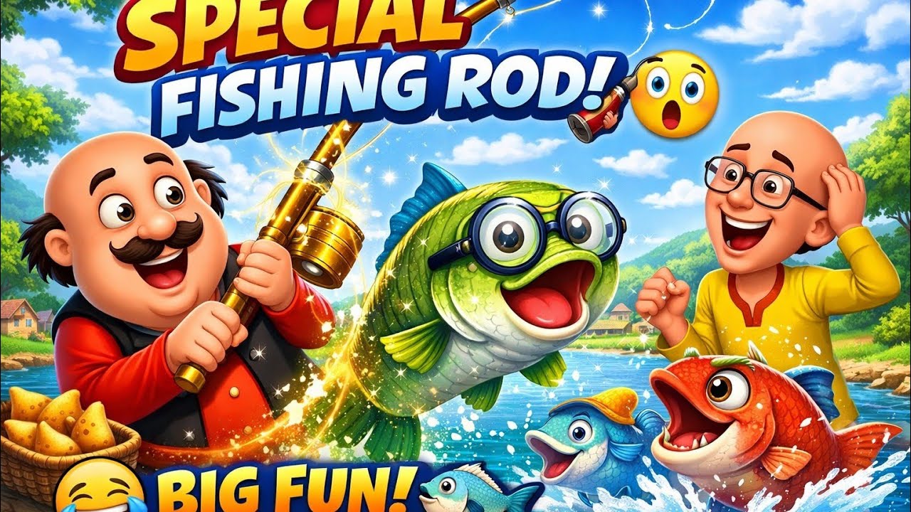 Motu Patlu’s Special Fishing Rod Adventure 