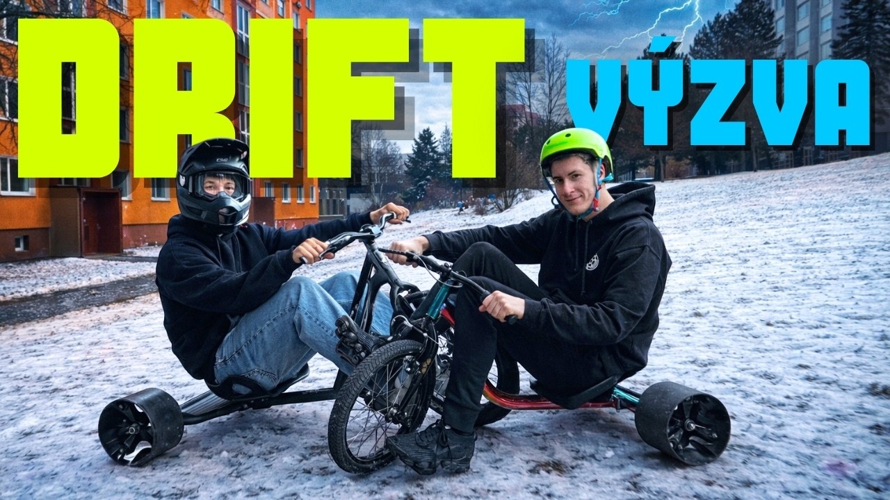 DRIFT VÝZVA NA SNĚHU – KDO VYHRAJE?? ❄️⚡️