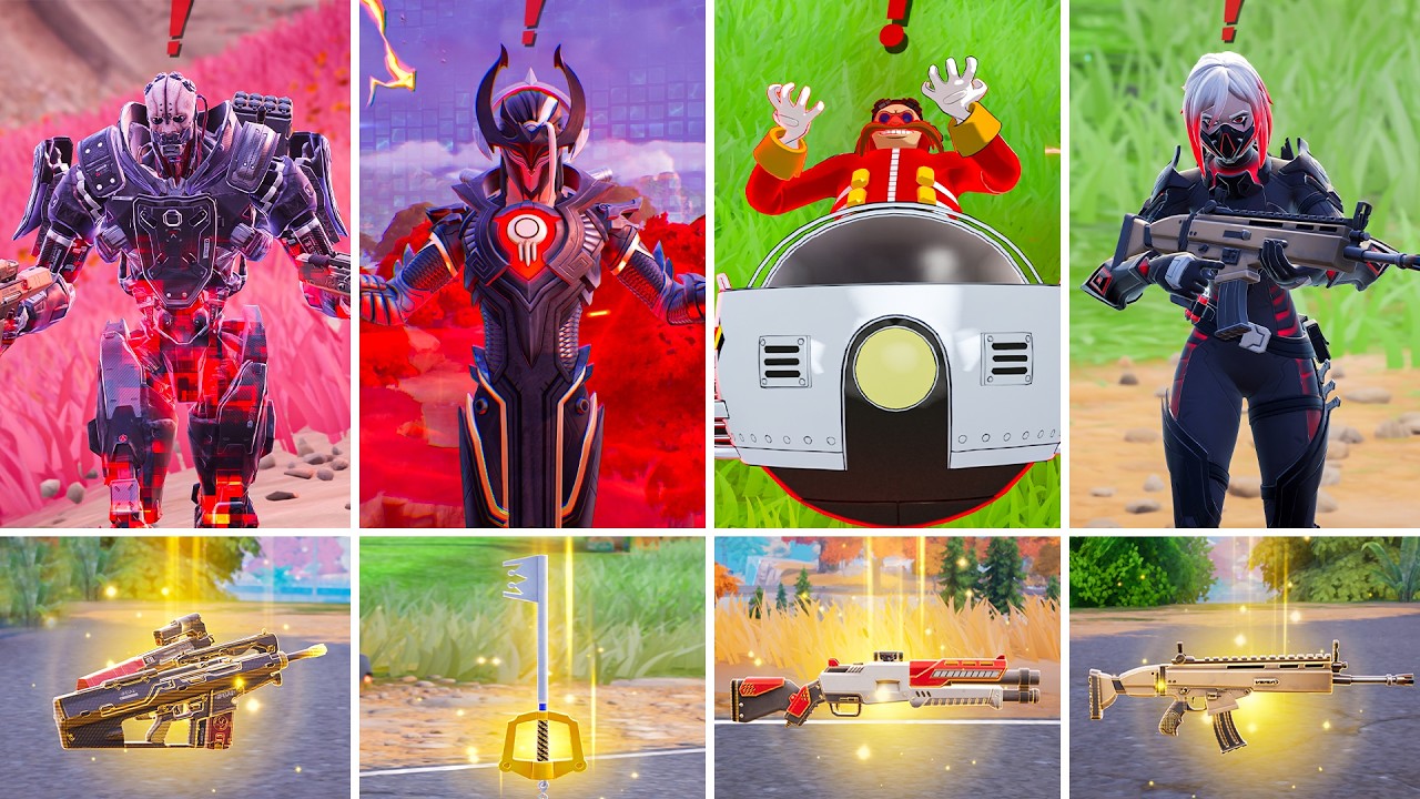 Fortnite All Boss Fights, Mythic Weapons - Chapter 7 Season 4!