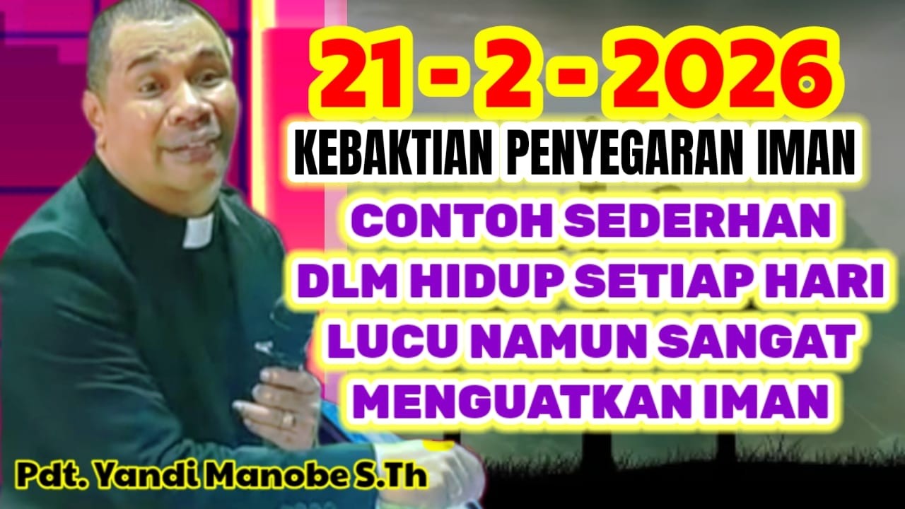 PDT. YANDI MANOBE S.TH. KHOTBAH TERBARU LUCU ABISS🤣