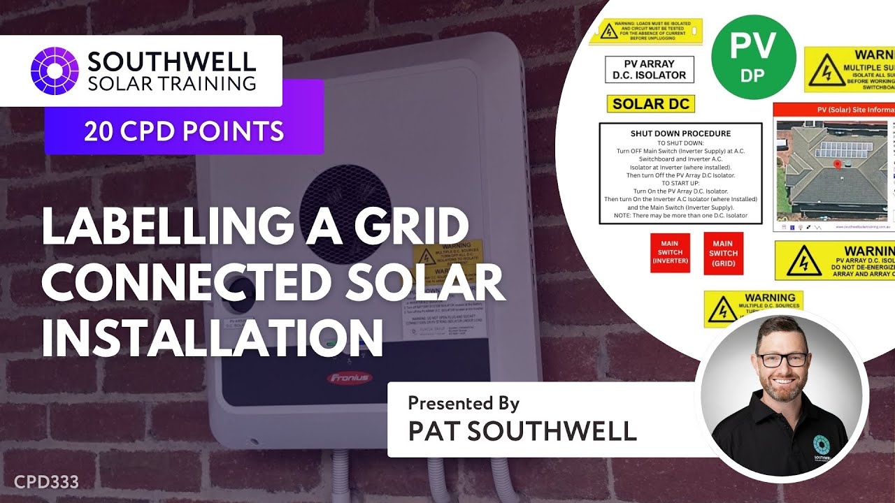 Labelling a Solar Inverter (Australian Standards)