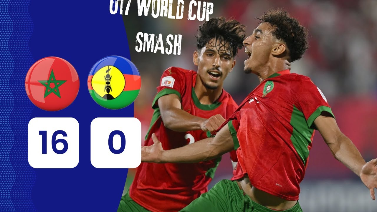16 Goals! Morocco vs New Caledonia | U17 Futsal World Cup Qatar 2025