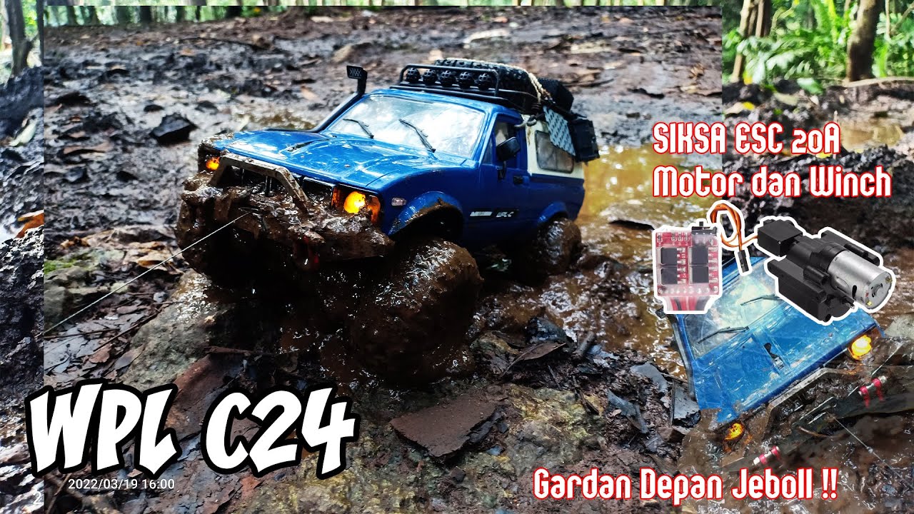RC Crawler Mini 1/16 WPL C24 | Dual Speed 370 Motor - Esc 20a  | Trail Mud # 2