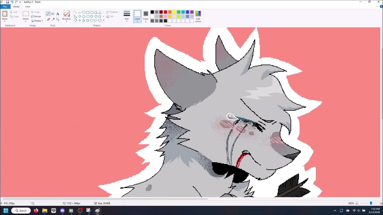 Ashfur 「 MS Paint Speedpaint 」