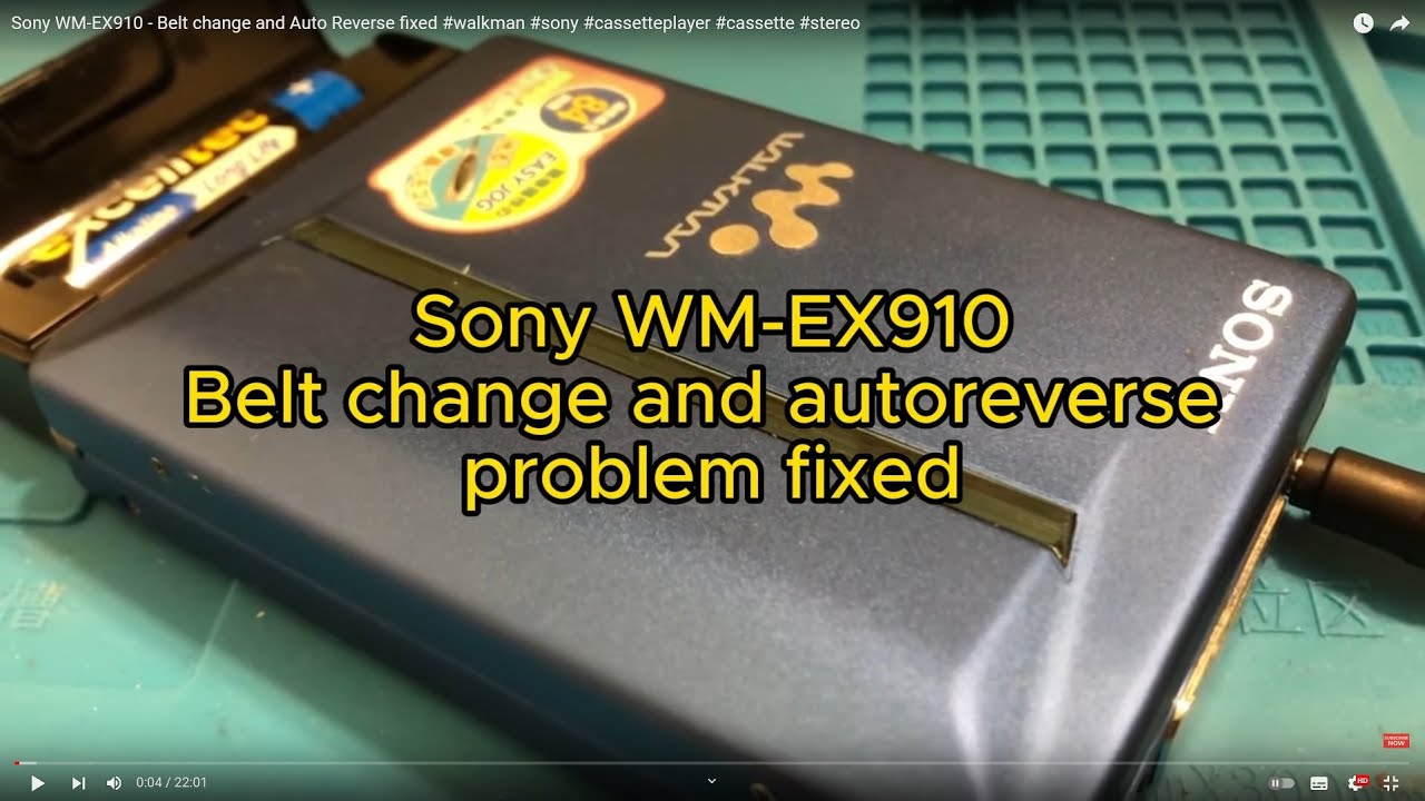 How to fix Sony WM-EX910 - Belt change and Auto Reverse fixed