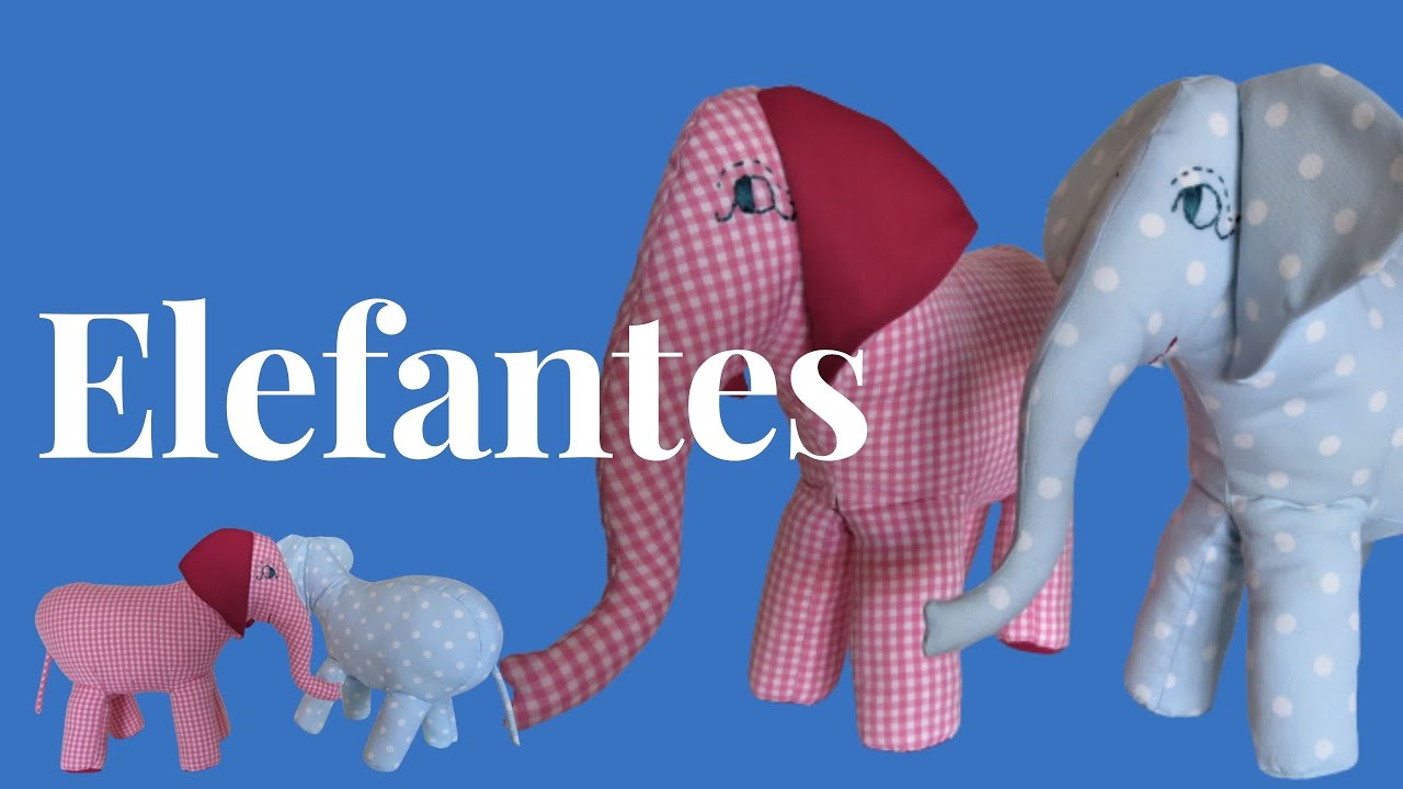 C&oacute;mo hacer 2 ELEFANTES DE TELA sencillos