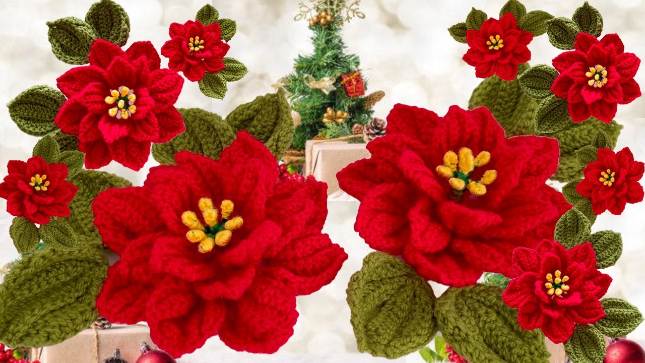 Como hacer Nuevas Flores Nochebuena para hacer LOS MAS HERMOSOS CENTROS DE MESA para Decorar