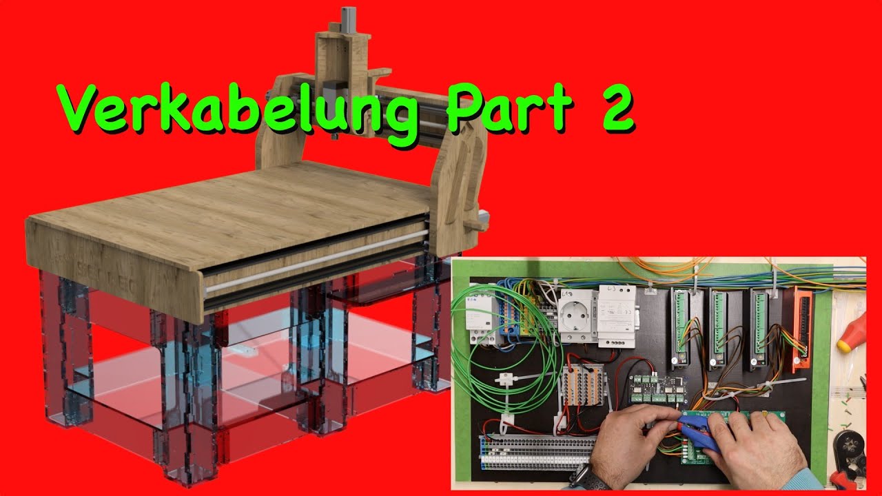 wooden SeoGeo 1280 Part 2 Verkabelung Estlcam
