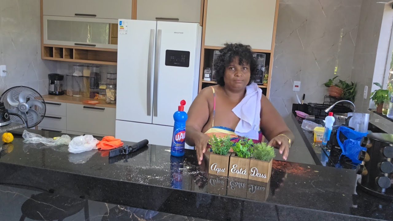 ORGANIZEI MINHA GELADEIRA NOVA E FIQUEI ENCANTADA😍 organization fiz almoço 🙌🌸 minha casa na roça