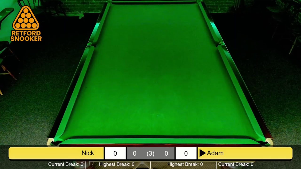 Snooker: Nick vs Adam – 26 February 26, 14:58