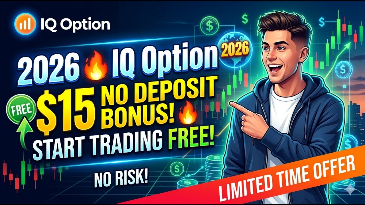 🔥 Бездепозитный бонус IQ Option 15 долларов (2026) | Начните торговать БЕСПЛАТНО