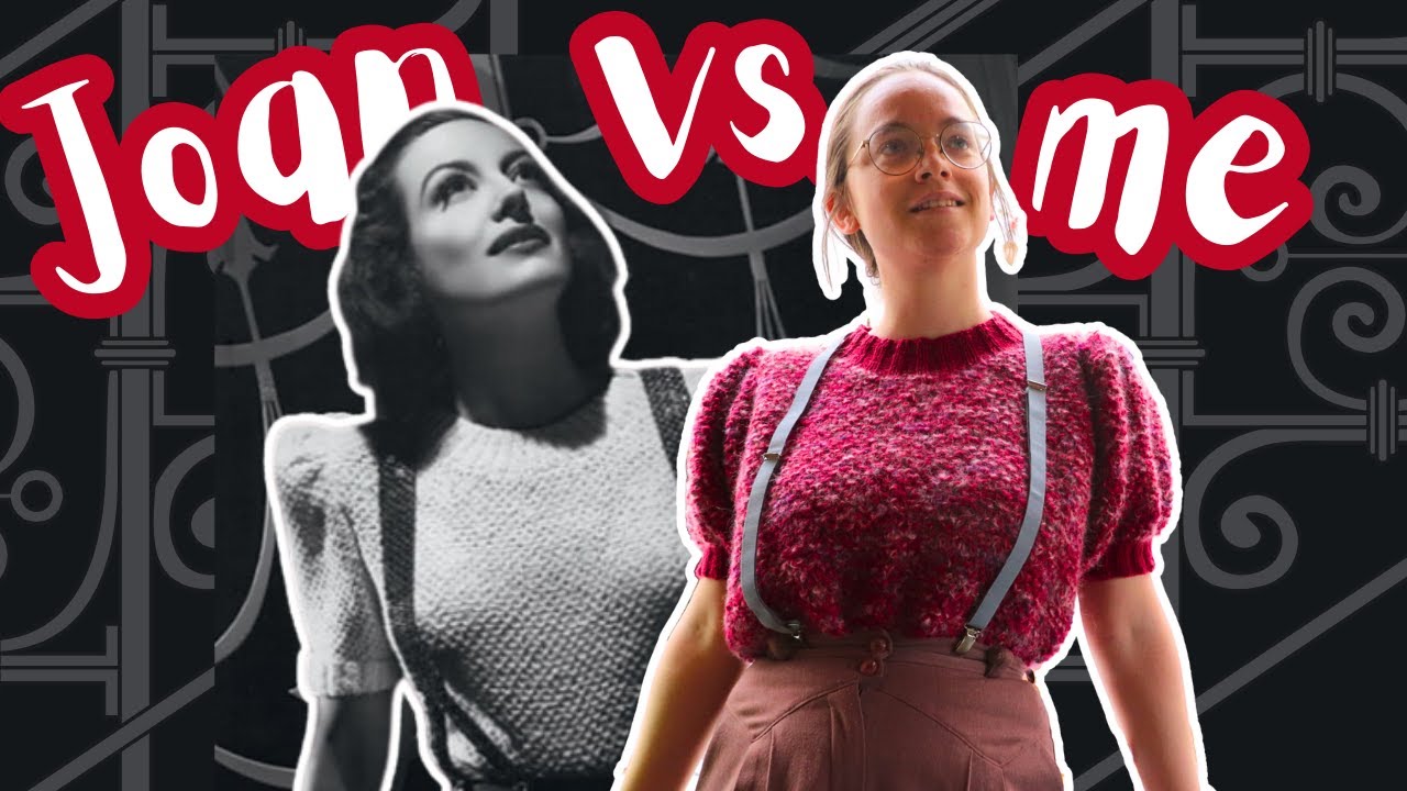 Vintage Hollywood Knitting: Spinning and Knitting Joan Crawford's Pullover (Cursed Project Vlog)