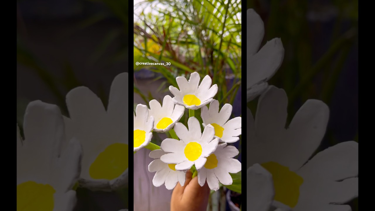 DIY Flower with waste material 🌸✨ #shorts #shortsfeed