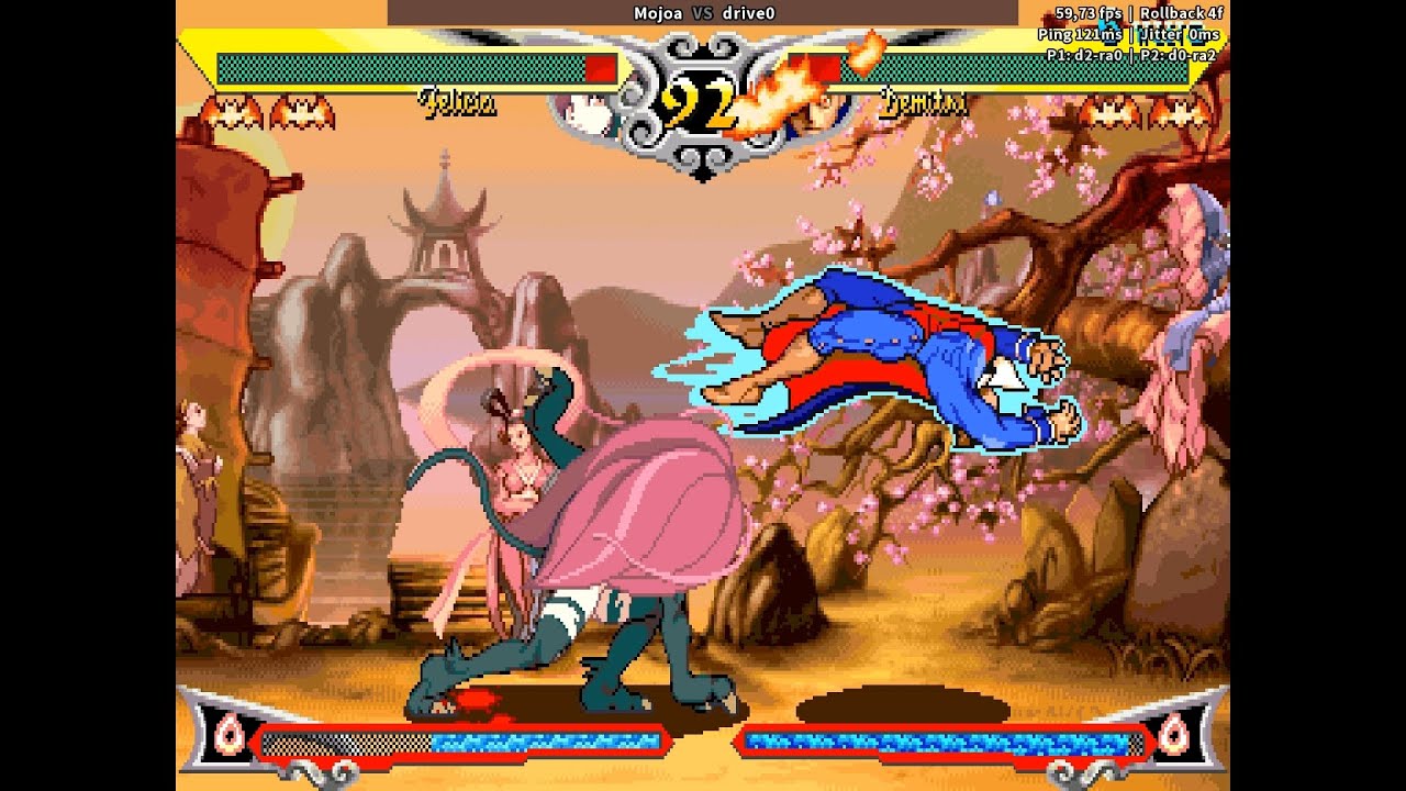 Vampire Savior on Fightcade longsets- Mojoa (Fellicia) VS drive0 (Demitri)