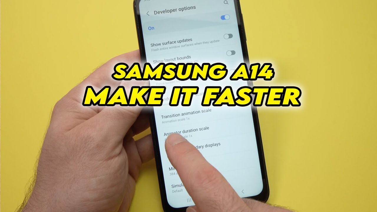 How to Make Your Samsung Galaxy A14 Faster - Fix Lag
