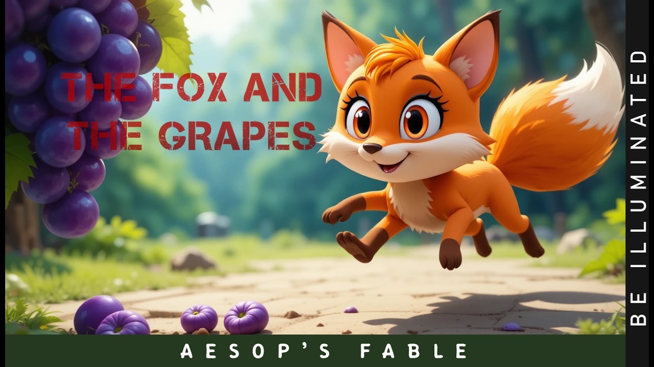 The Fox and The Grapes | Animated Aesop’s Fable | Moral Story for Kids