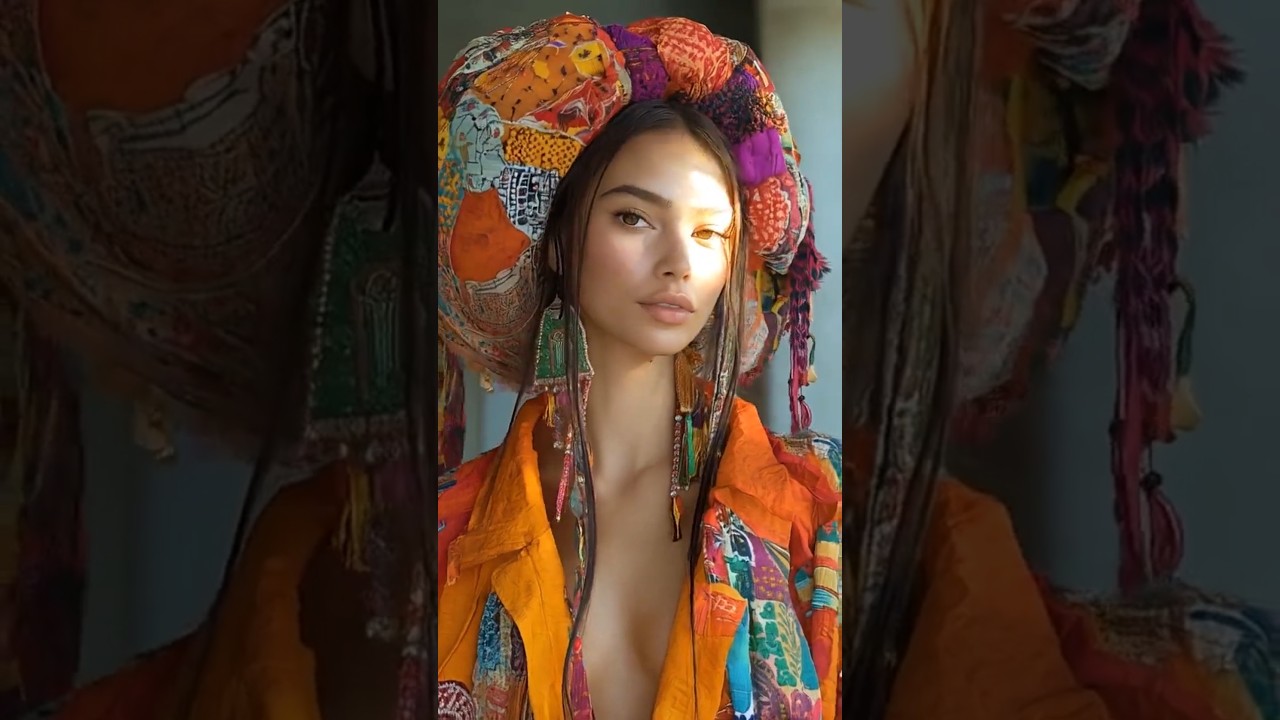 Vibrant Cultural Elegance in Fashion #fashion #colorful #culturalstyle