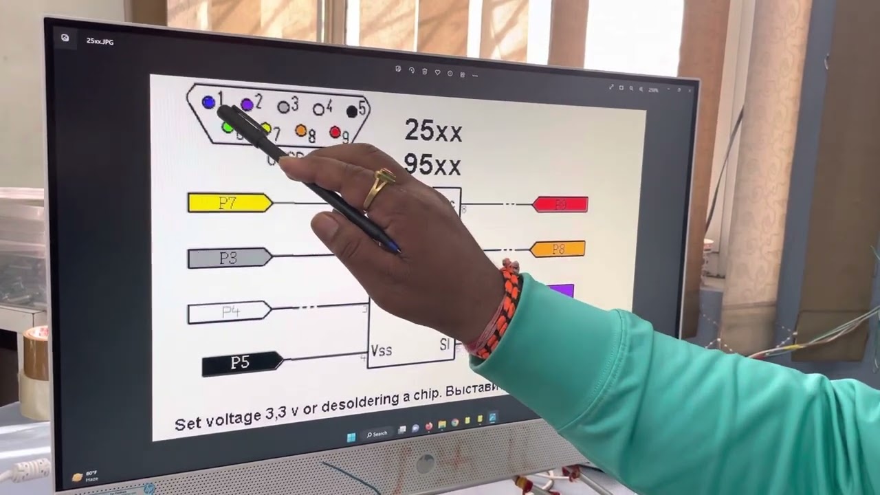 Программатор UPA (подробности о 9-контактном разъеме)
