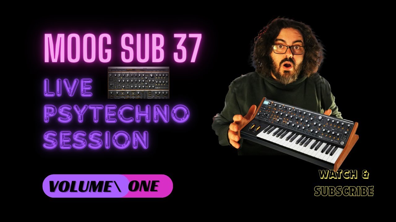 🐱&zwj;🏍Moog Sub 37 is it any good for psytech Music 😎 Live production (NoTalk) With Sandokan Music🐱&zwj;🏍