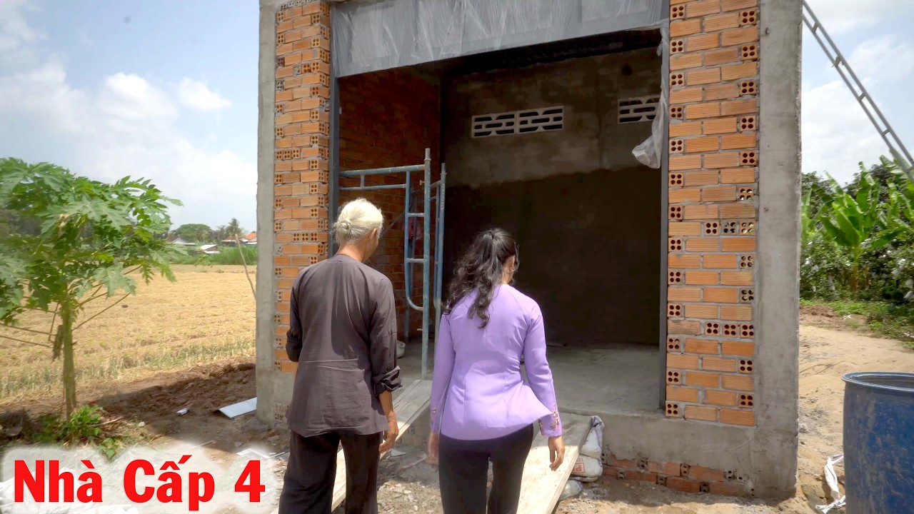 Căn Nhà 137 Triệu của Ông Bảy đã Hoàn Thiện Phần Thô nhìn Rất Đẹp và Chắc Chắn