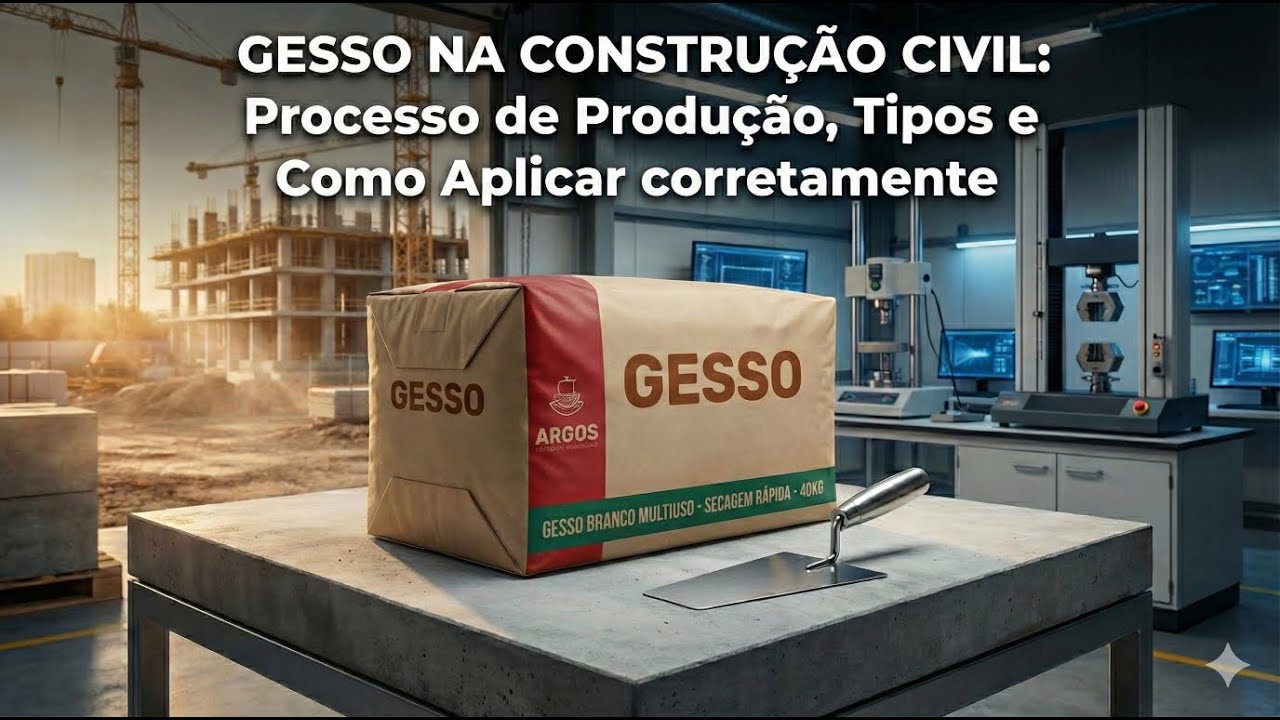 Gesso na Construção Civil: Processo de Produção, Tipos e Como Aplicar corretamente