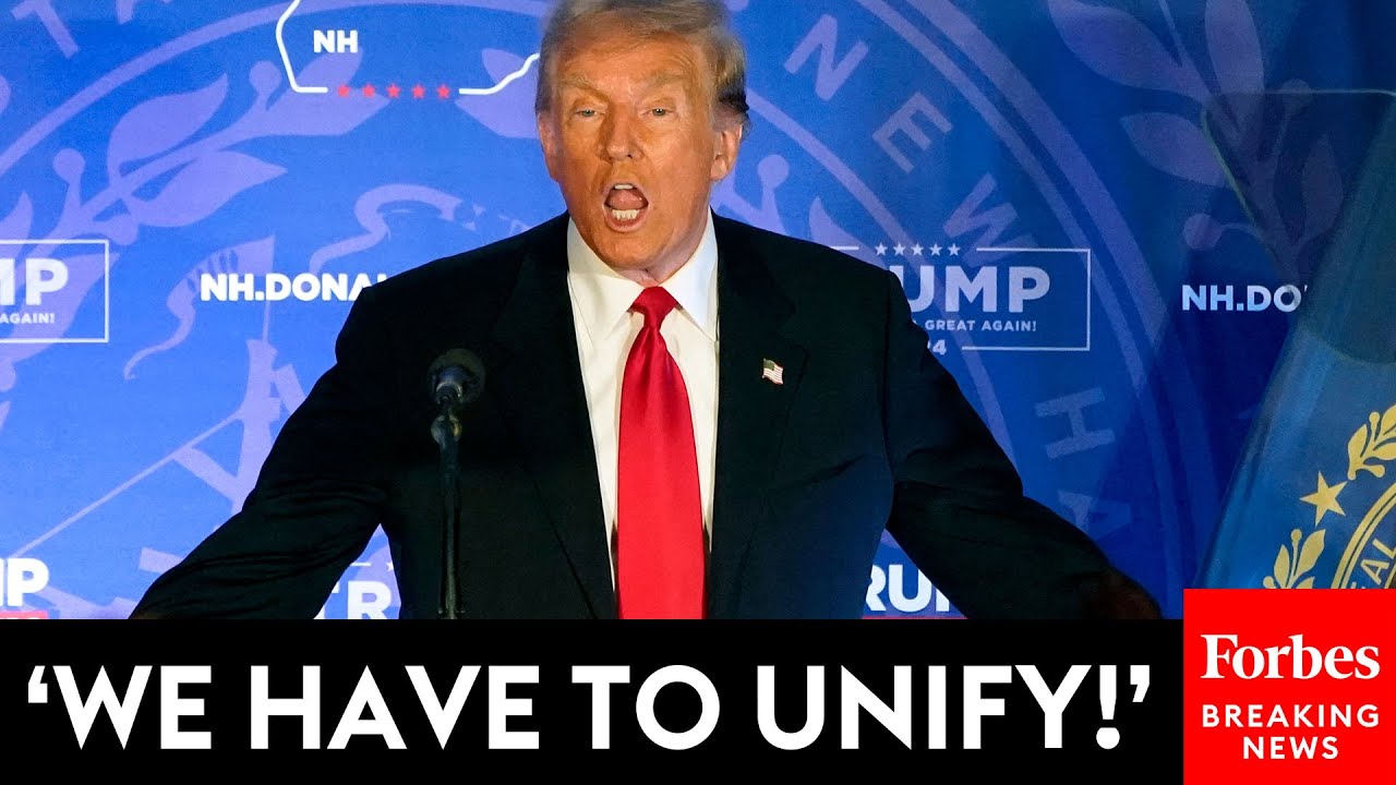 BREAKING NEWS: Trump Calls On GOP To 'Unify' Behind Him To Beat Biden At New Hampshire Rally